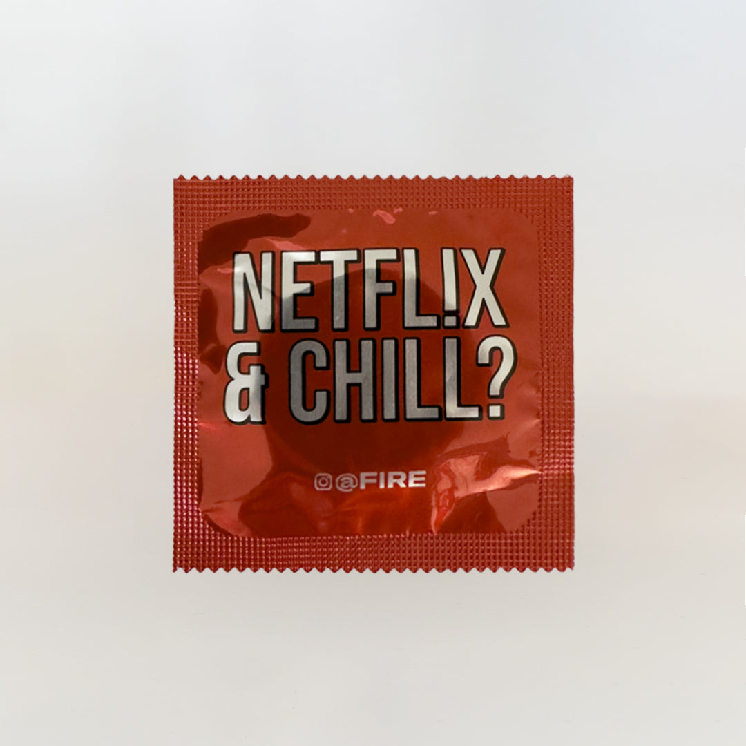 FIRE Netfl!x & Chill Condoms (3 Pack)