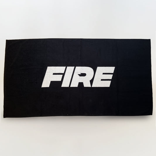 FIRE Black Towel / White FIRE Logo