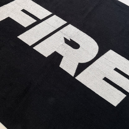 FIRE Black Towel / White FIRE Logo