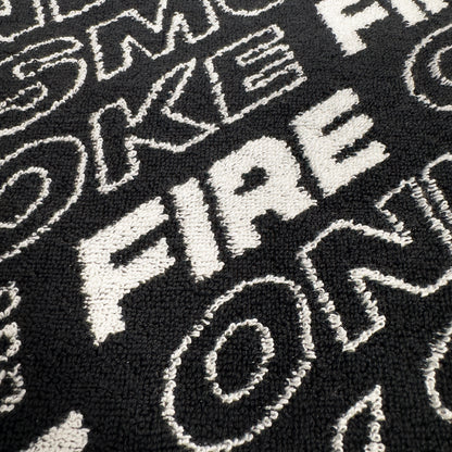 FIRE OSF Logo Black Towel